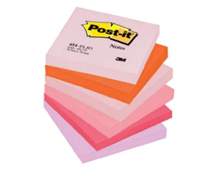 Piezmju lmlapias, 76*76 mm, JOYFUL, neona asorti, Post-it